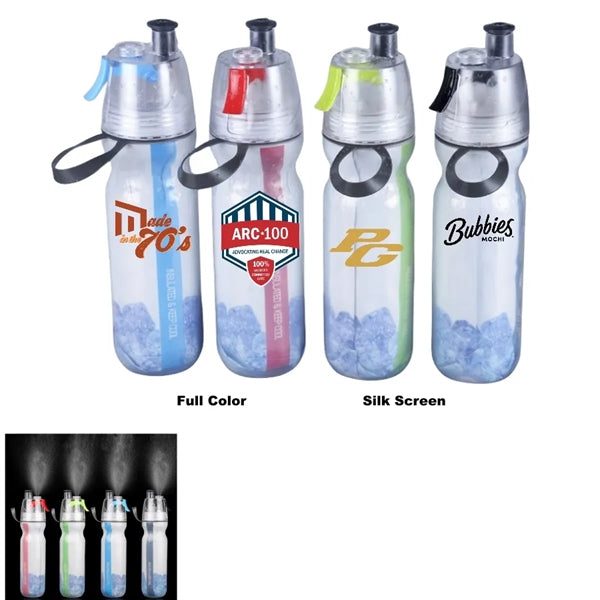 16.9 oz Cycling Portable Water Bottle with Mist Spray