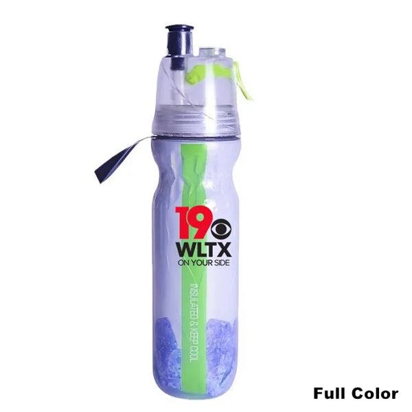 16.9 oz Cycling Portable Water Bottle with Mist Spray
