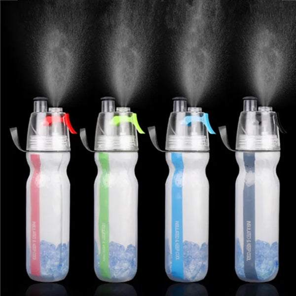 16.9 oz Cycling Portable Water Bottle with Mist Spray