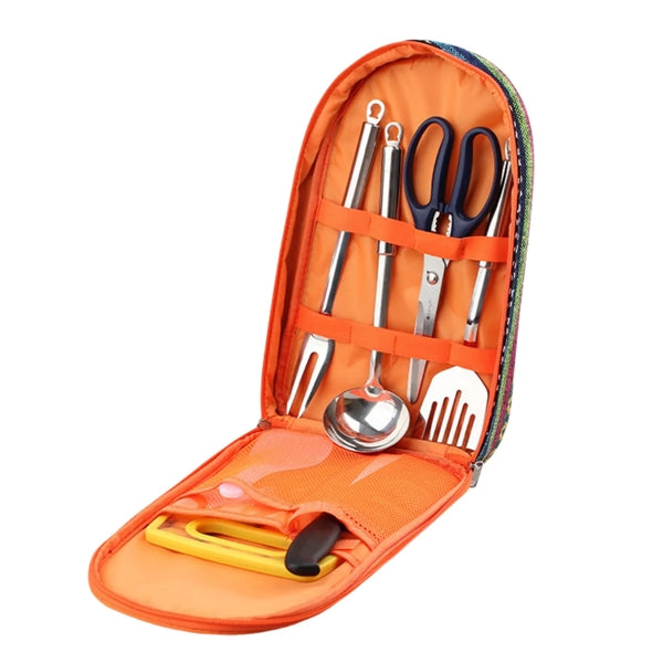 7-piece Portable Picnic Cookware Set for Outdoor