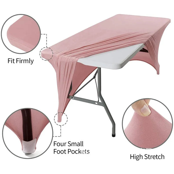 8FT Elastic Stretchable Rectangular Table Cover