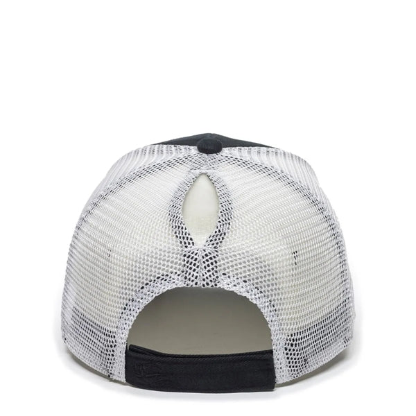 Outdoor Cap Structured Pony Tail Hat with Patch