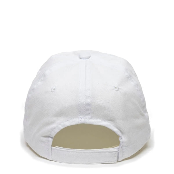 OutdoorCap Unstructured Brushed Twill Solid Back Hat w/Patch