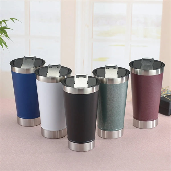 Stainless Steel Insulated Beer Ice Cup with Bottle Opener