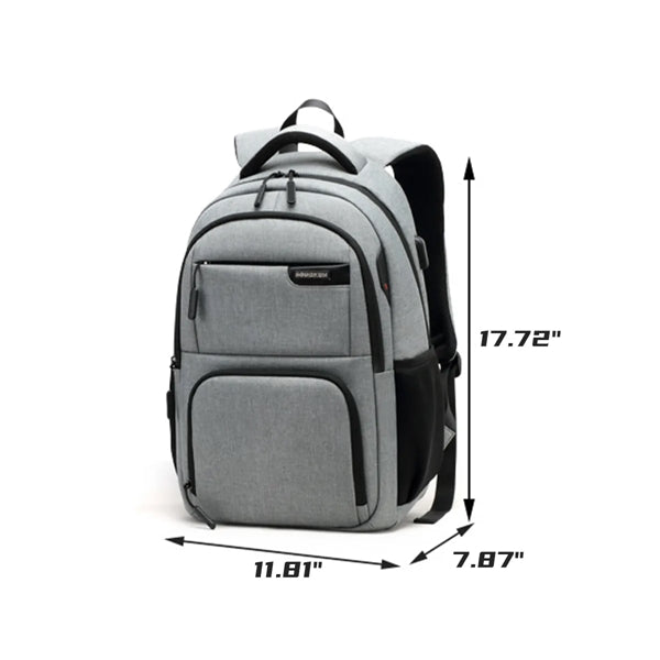 Waterproof Casual Laptop Backpack with USB Charging Port
