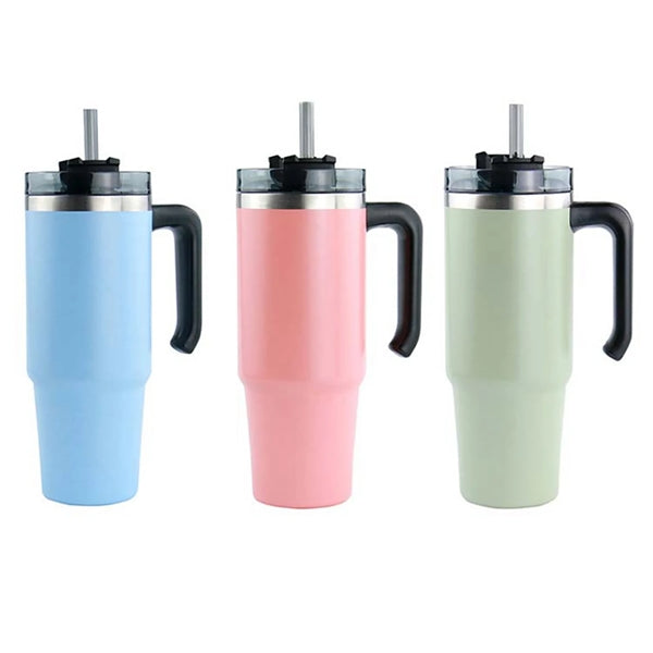 30 oz Stainless Steel Vacuum Double Wall Mug with Handle