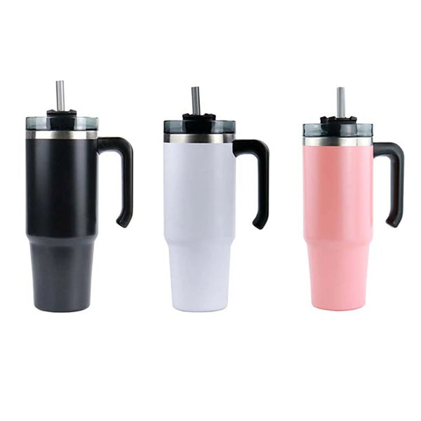 30 oz Stainless Steel Vacuum Double Wall Mug with Handle