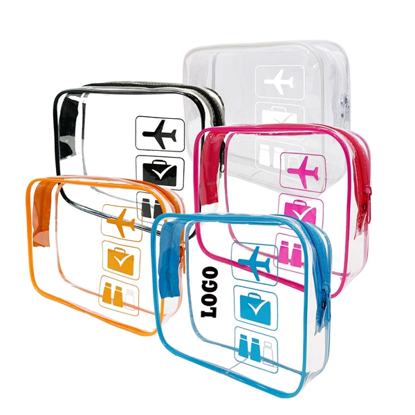 Clear Toiletry Carry Pouch with Zipper