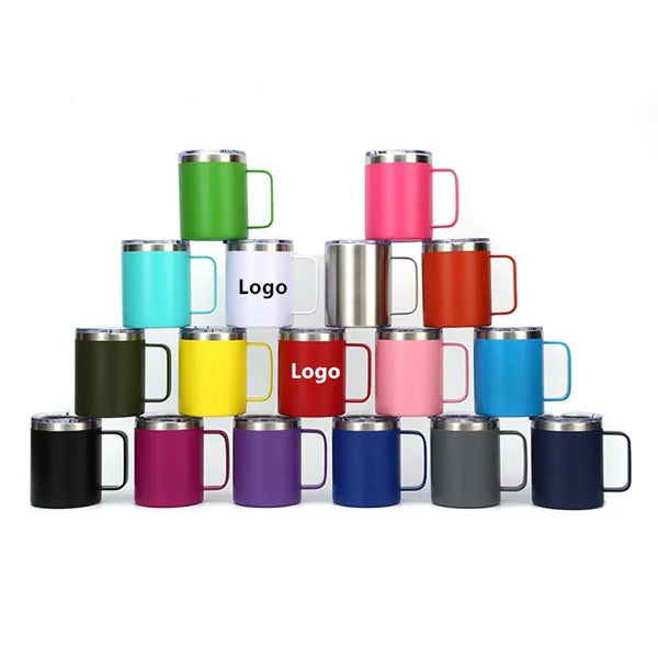 12oz Coffee Mug with Handle & Sliding Lid