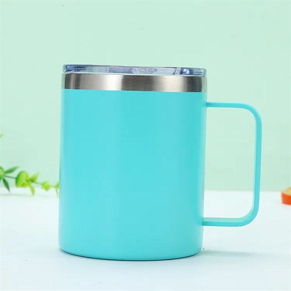 12oz Coffee Mug with Handle & Sliding Lid