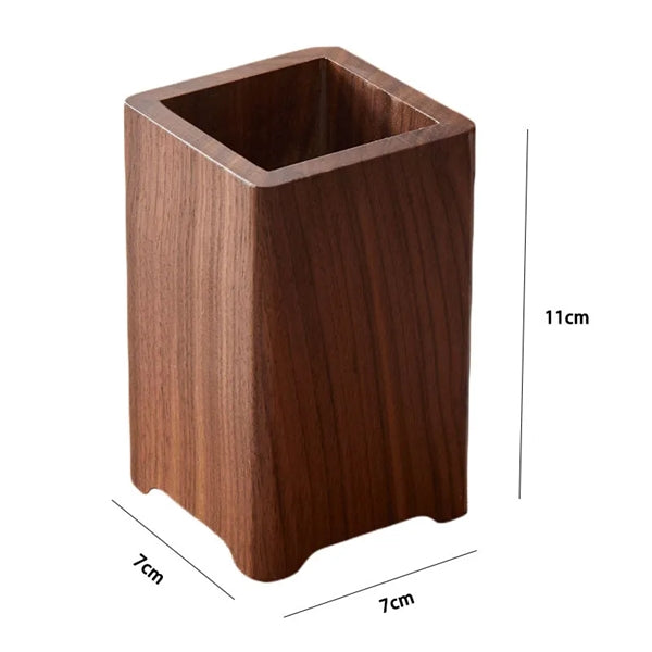 Wood Pen And Pencil Holder For Desk