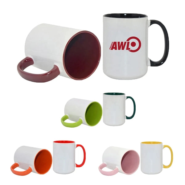 15 oz Full Color Ceramic Mug/Cup