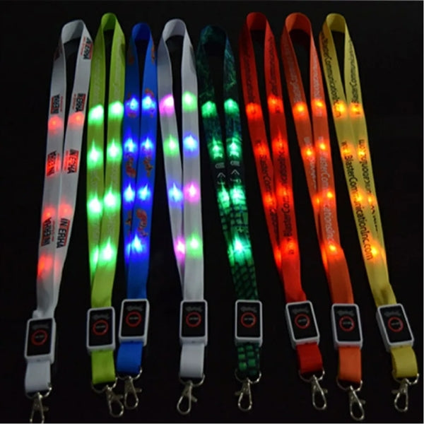 Light Up LED Lanyard With Lobster Hook