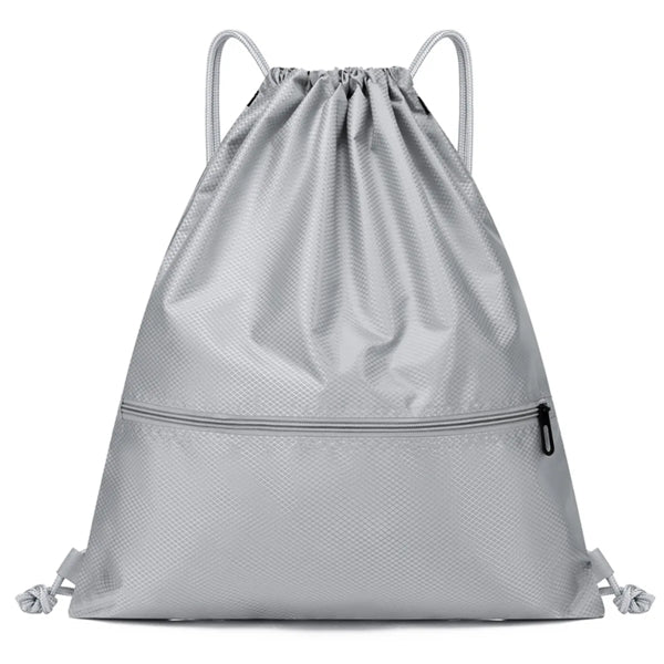 Large Capacity Outdoor Drawstring Backpack With Front Pouch