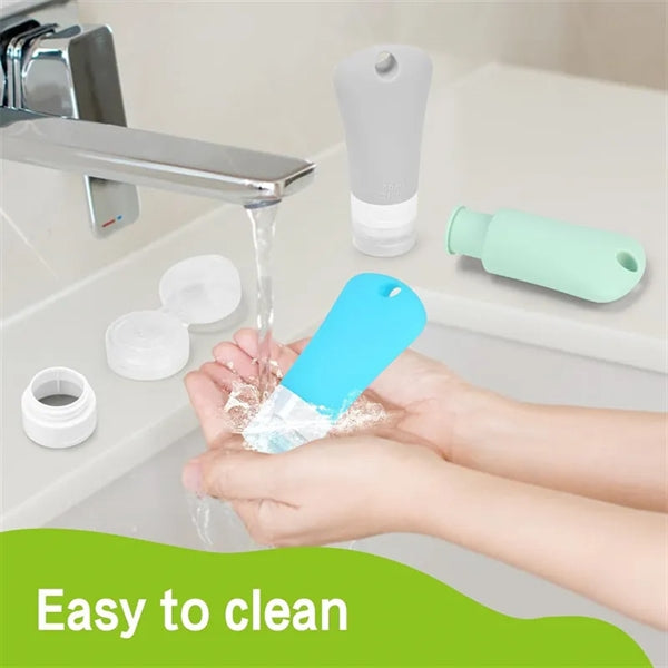2oz Leakproof Silicone Travel Toiletry Bottle with Clip