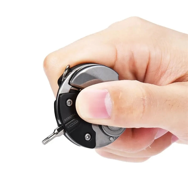 Folding Knife Screwdriver Set Keychain