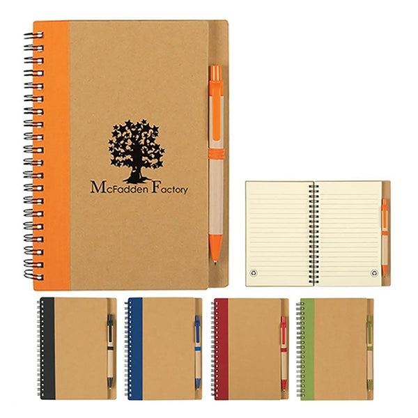 Spiral-Bound Notebook with Pen