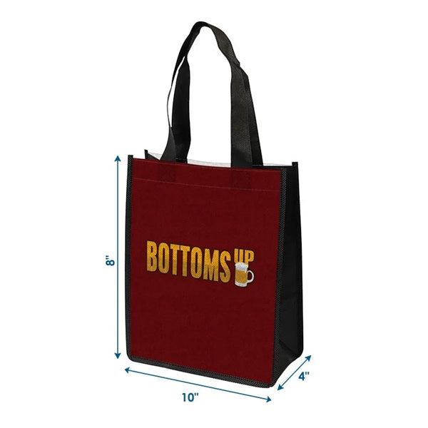 8x10x4 Full-Color PET Non-Woven Tote Bag