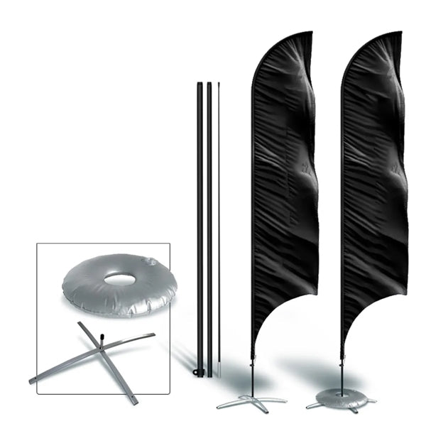Lasting Durable Promotion Custom Feather Flag Banner Set