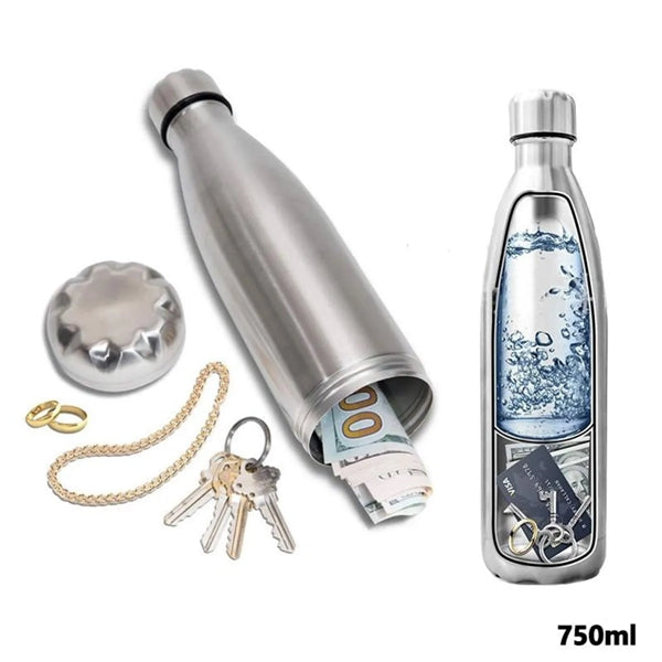 750ML Convenient Private Safety Money Box Water Bottle