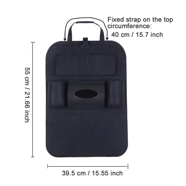 Hanging Car SeatBack Organizer With Shoulder Strap