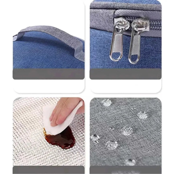 Cylindrical Insulated Waterproof Large Portable Lunch Bag