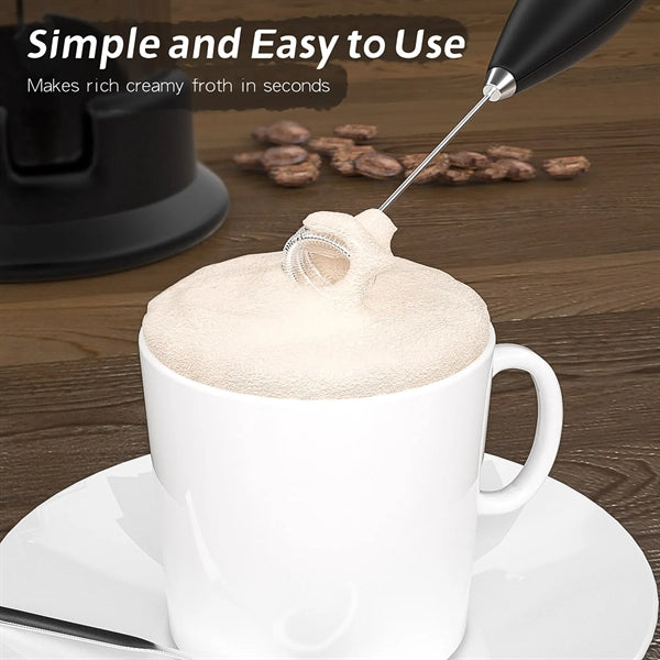 Double Whisk Electric Milk Frother