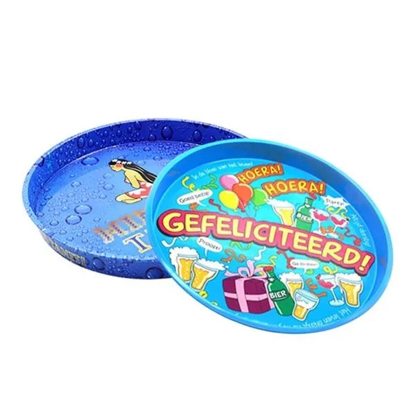 Metal Anti slip Round Tray