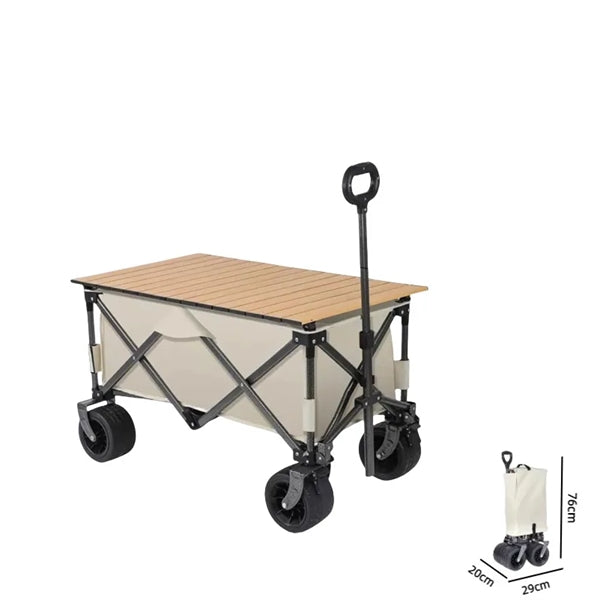 Camping Park Wagon Cart with Aluminum Table Plate