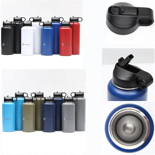 32oz Stainless Steel Polar Camel Water Bottle With Lid