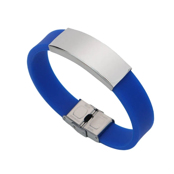 Silicone Band Medical Alert Bracelet