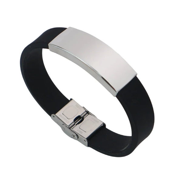 Silicone Band Medical Alert Bracelet