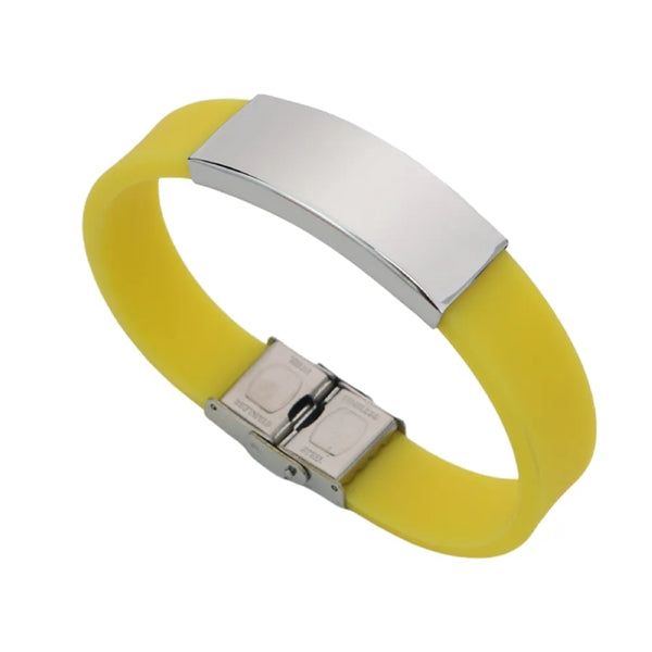 Silicone Band Medical Alert Bracelet