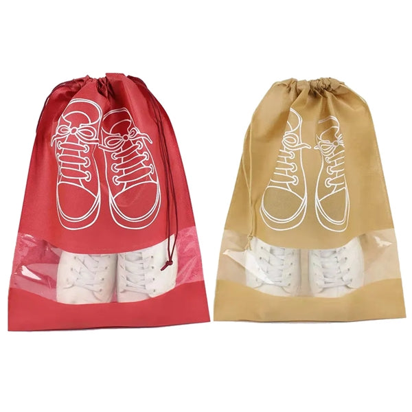 Convenient Travel Non-woven Drawstring Shoe Bag