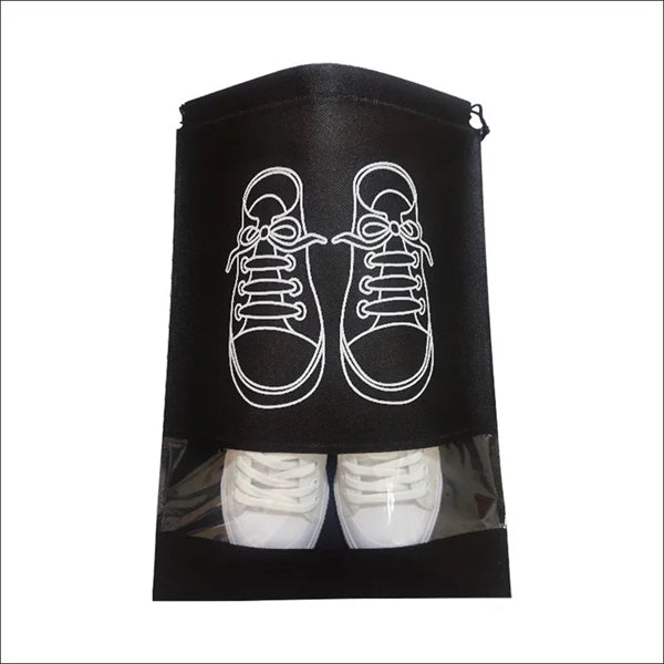 Convenient Travel Non-woven Drawstring Shoe Bag