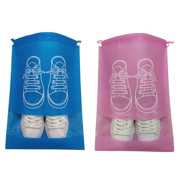 Convenient Travel Non-woven Drawstring Shoe Bag