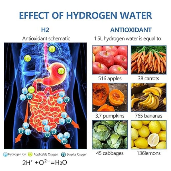 15oz Portable Hydrogen Water Generator Bottle