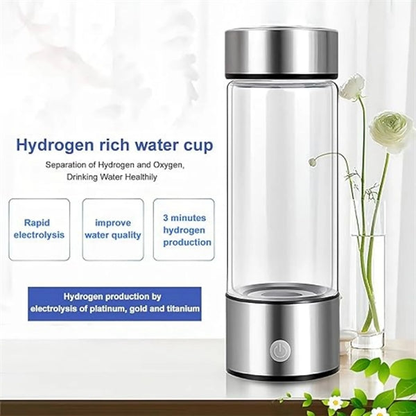 15oz Portable Hydrogen Water Generator Bottle
