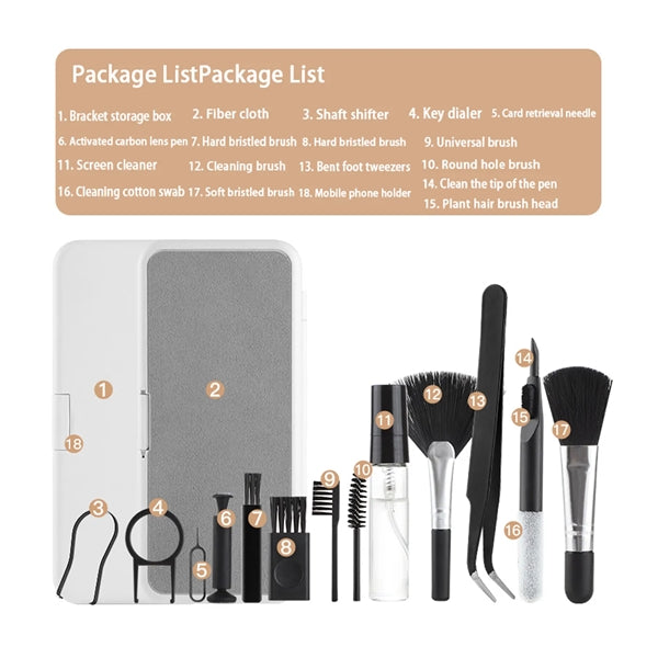 18 in 1 cleaning set