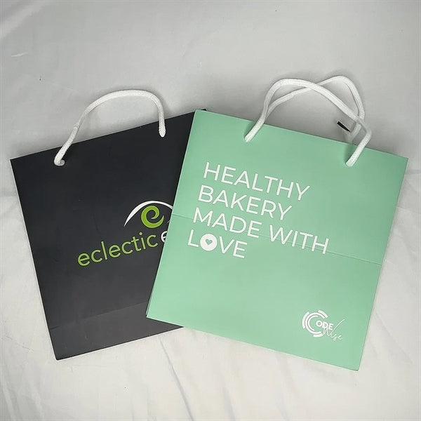 Paper Tote Bag With Cotton Handle And Cover