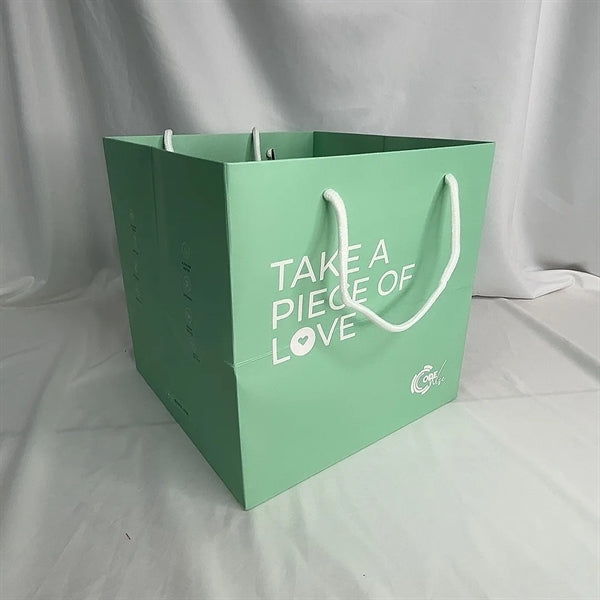 Paper Tote Bag With Cotton Handle And Cover