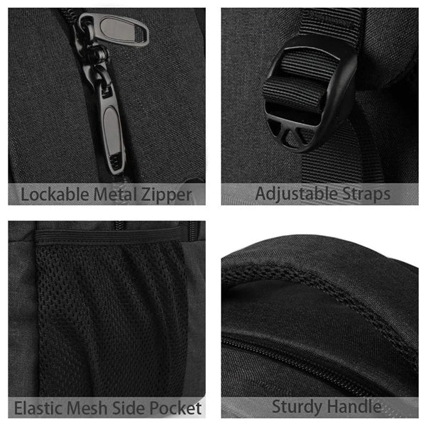 Durable Travel Laptop Backpack with USB Charging Port