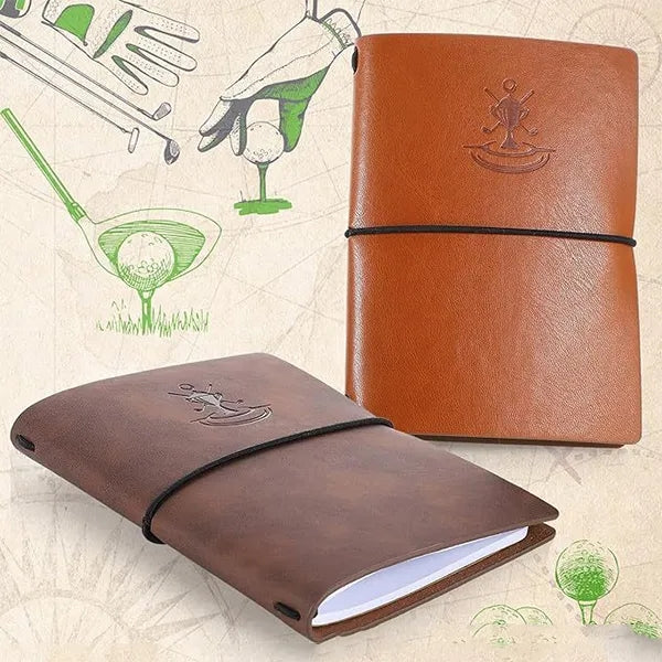 Leather Golf Scorecard Notebook