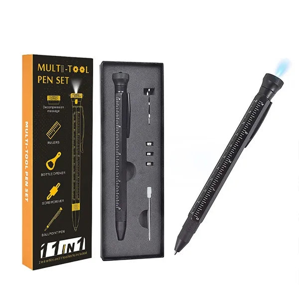 12 in 1 Multitool Pen Set with LED