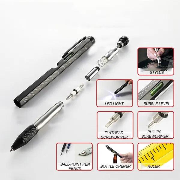 9 in 1 Multifunction Tool Pen with LED