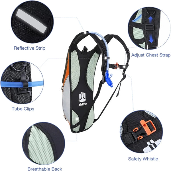 Hydration Pack Water Backpack with 2L Bladder