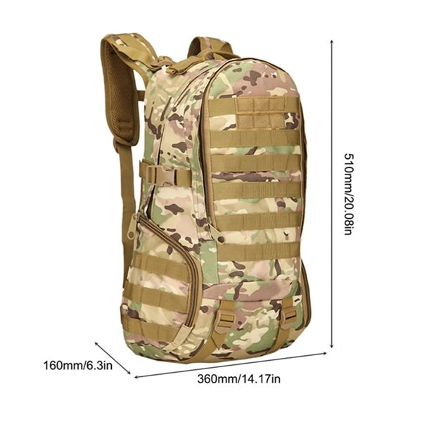 35L Waterproof Bagmilitary Adjustable Chest Strap Backpack