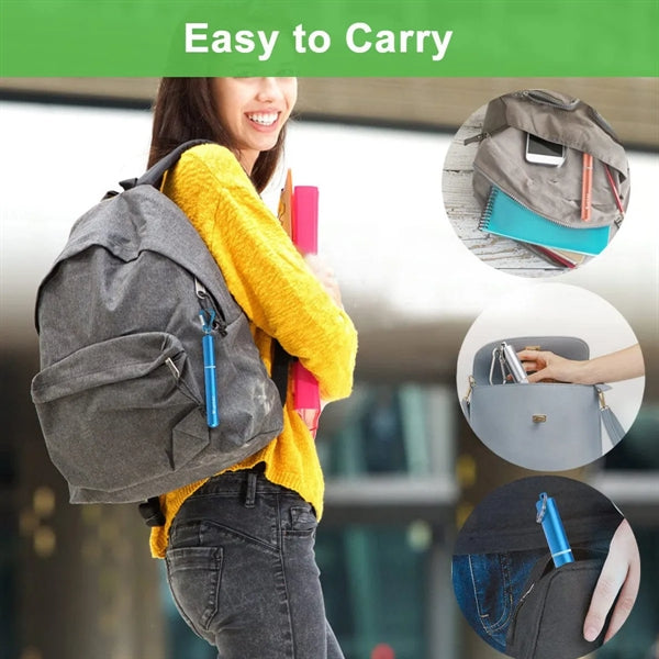 Portable Foldable Metal Telescopic Straw with Case