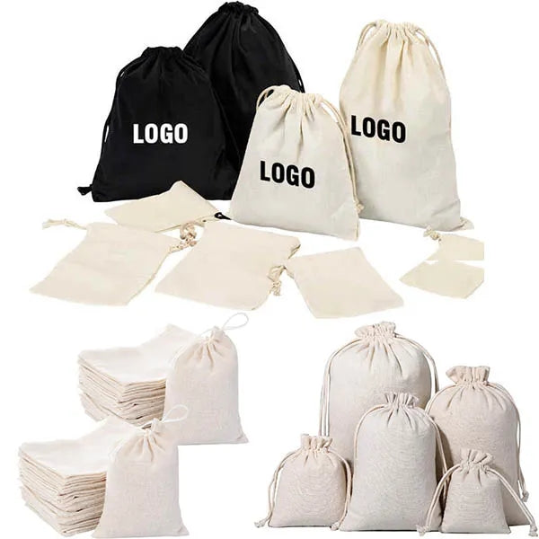 Drawstring Burlap Bag Jewelry Favors Wrapping Pouche