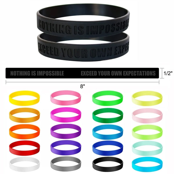 Debossed Silicone Bracelets